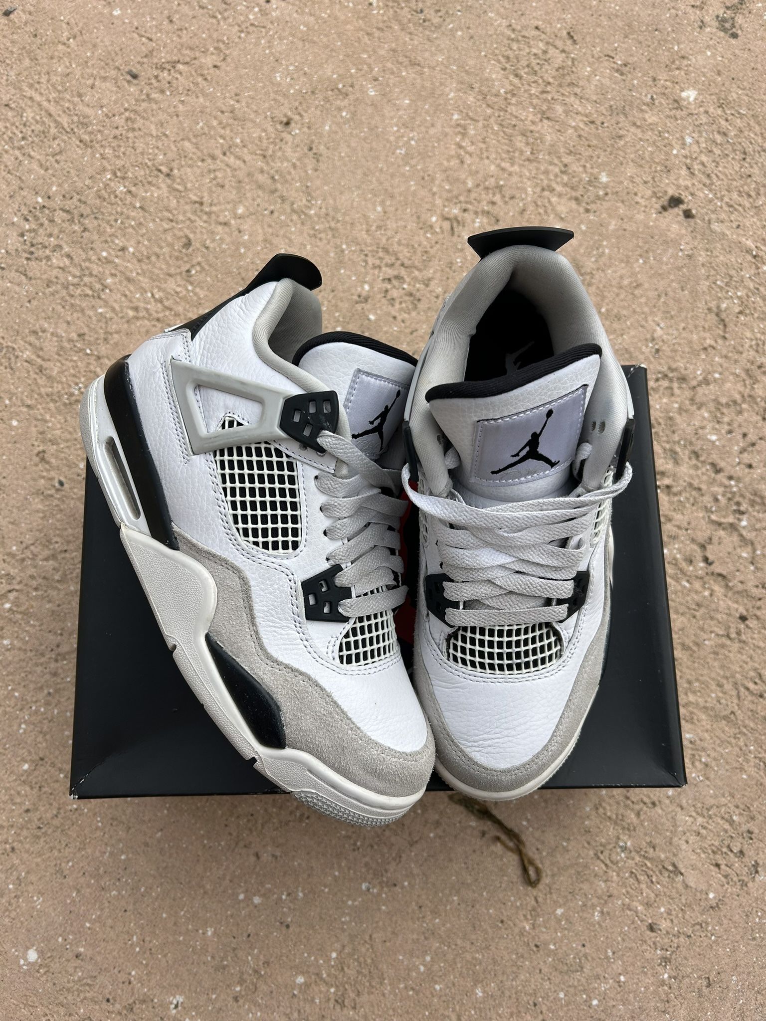 Military Jordan 4s Size 4.5y