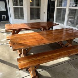 Solid Wood Tables And Benches
