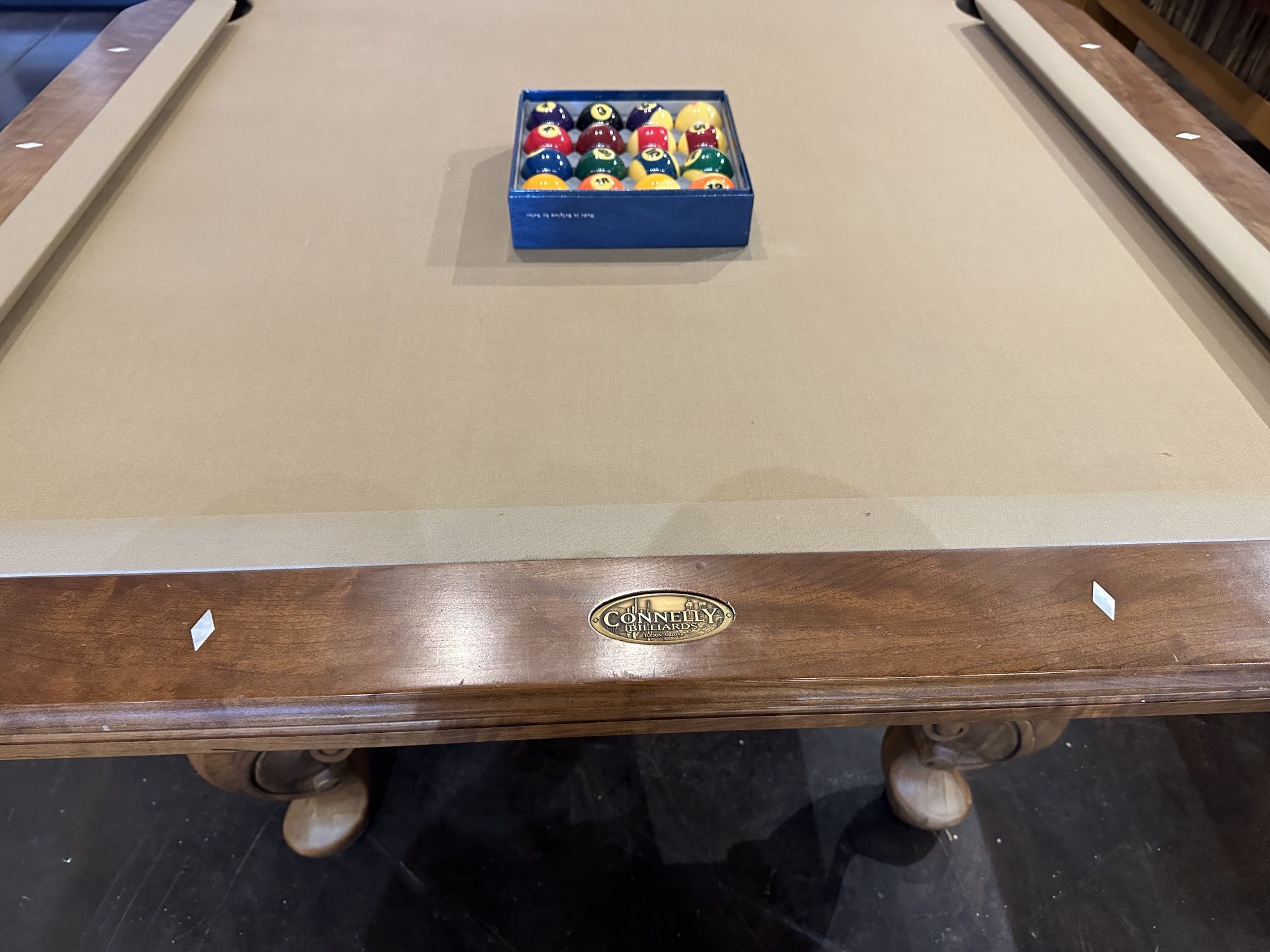 Gently Used Connelly Coronado Pool Table Solid cherry