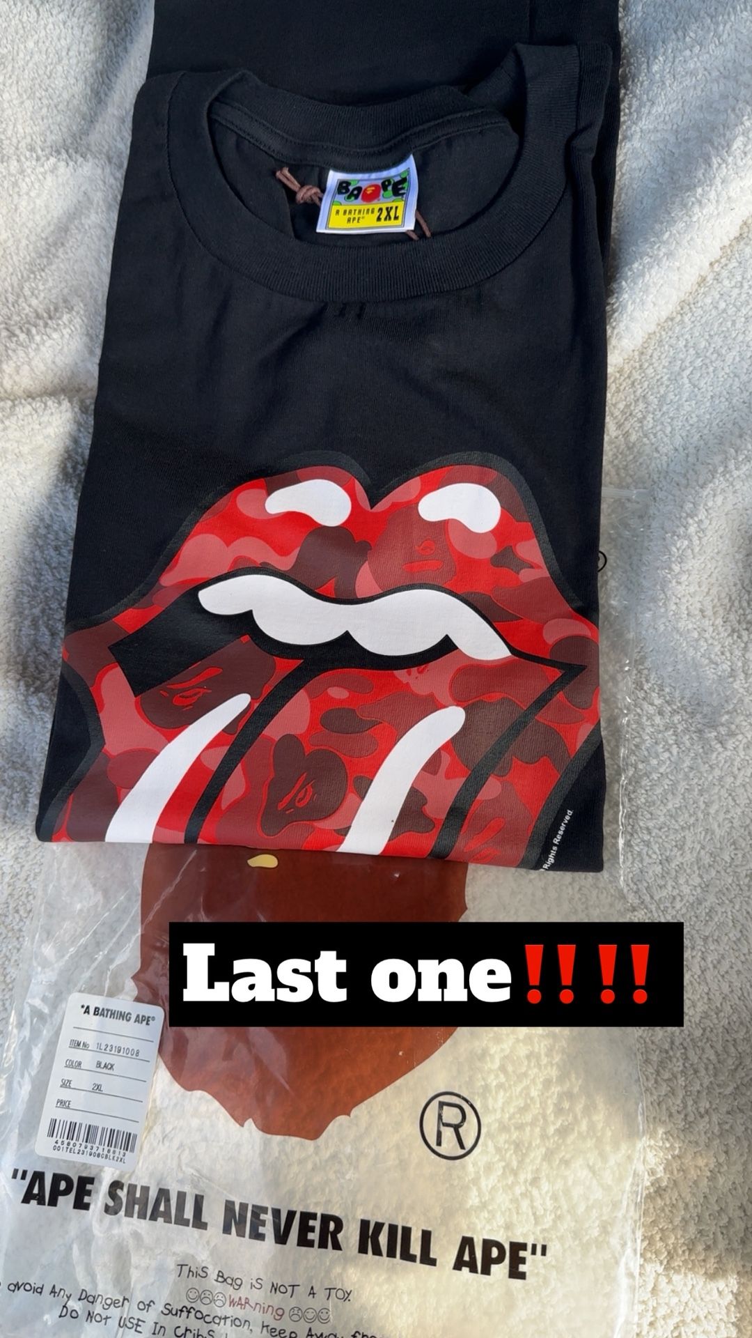 Rolling stone Bape Shirt‼️🔥