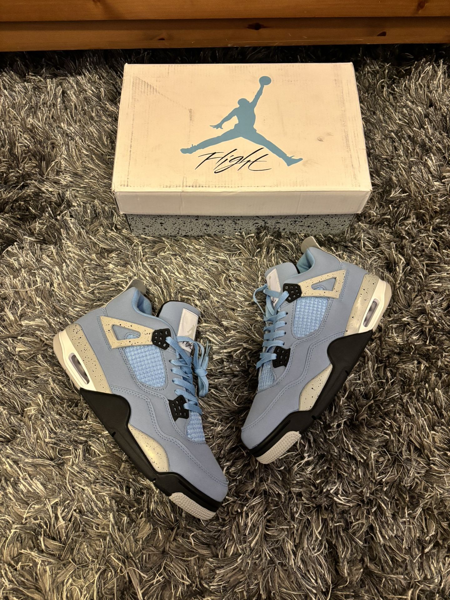 UNC University Blue Jordan 4 Size 11