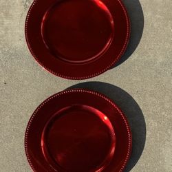 Red Charger Plates