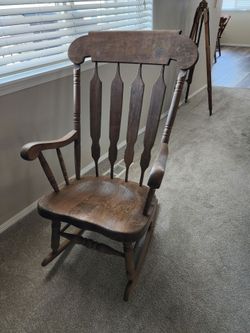 Solid Wood Windsor Rocking Chair