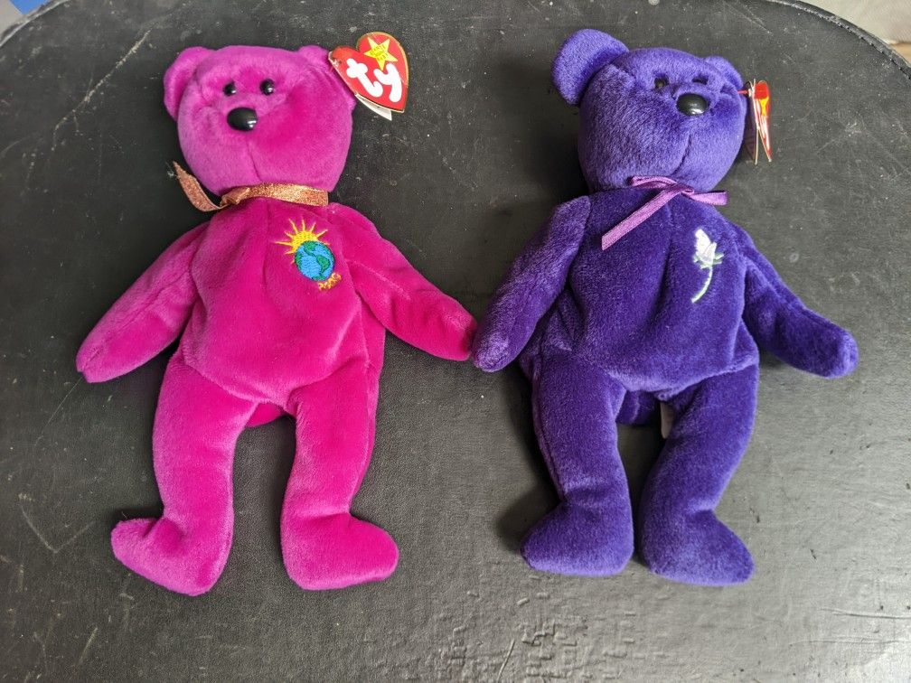 *RARE* "Millenium" & Princess Beanie Babies