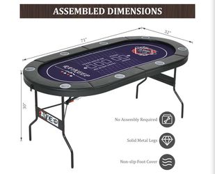 Foldable Poker Table
