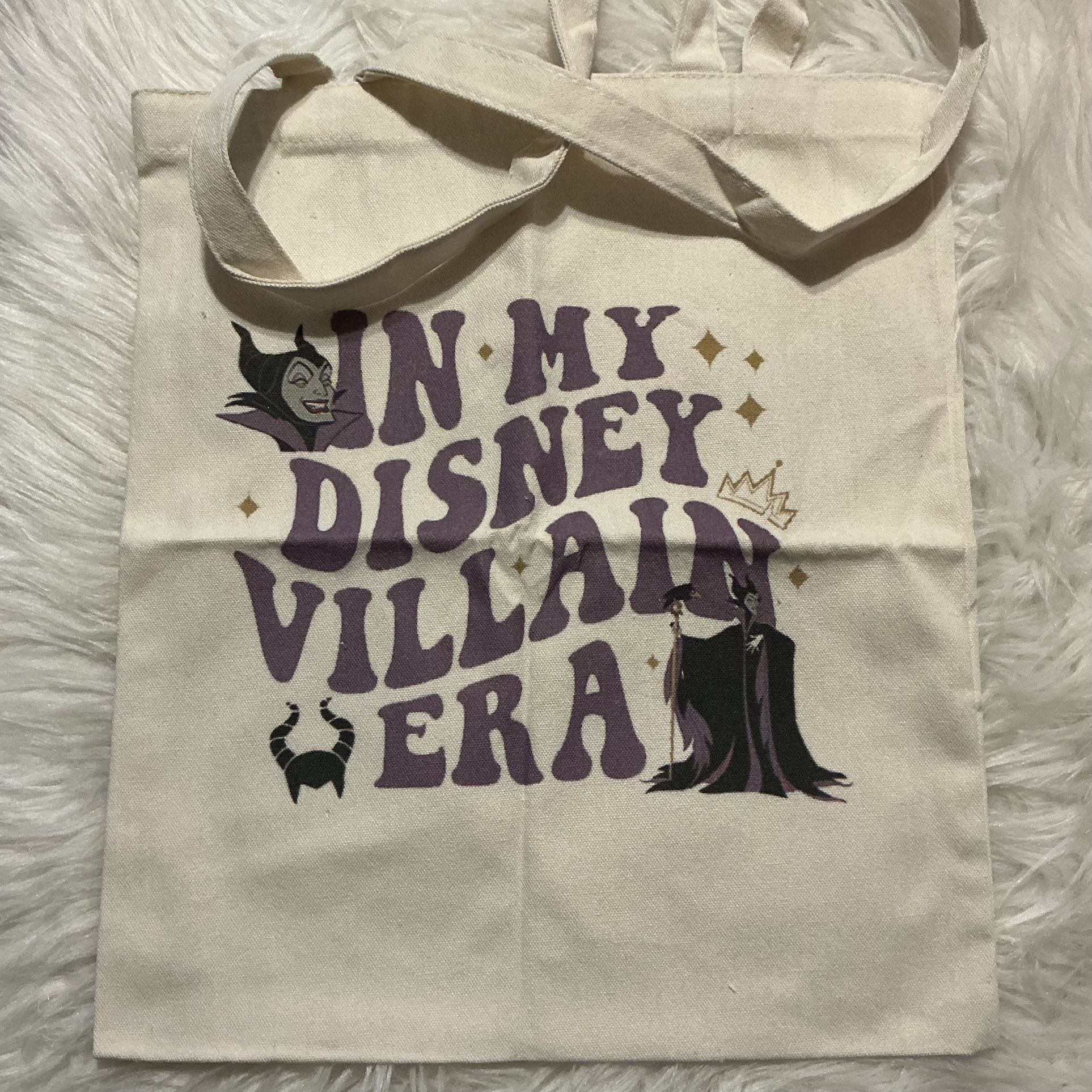 Villain canvas tote bag, unisex