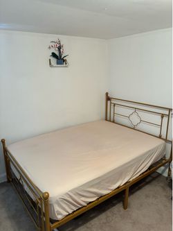 Full size bed mattress and frame