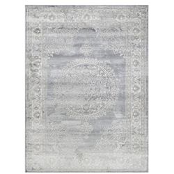 8/10 Gray Distressed Design Rug 