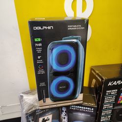Dual 8 Rechargeable Party Speaker $158