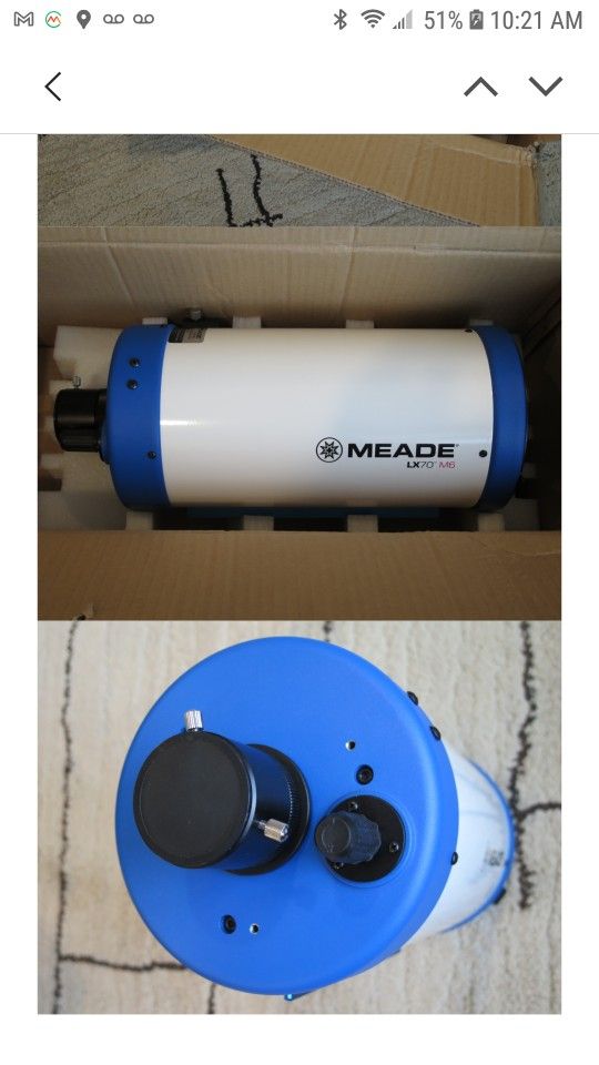 Meade Telescope LX70 M6 OTA 150mm 649.00 Plus Shipping