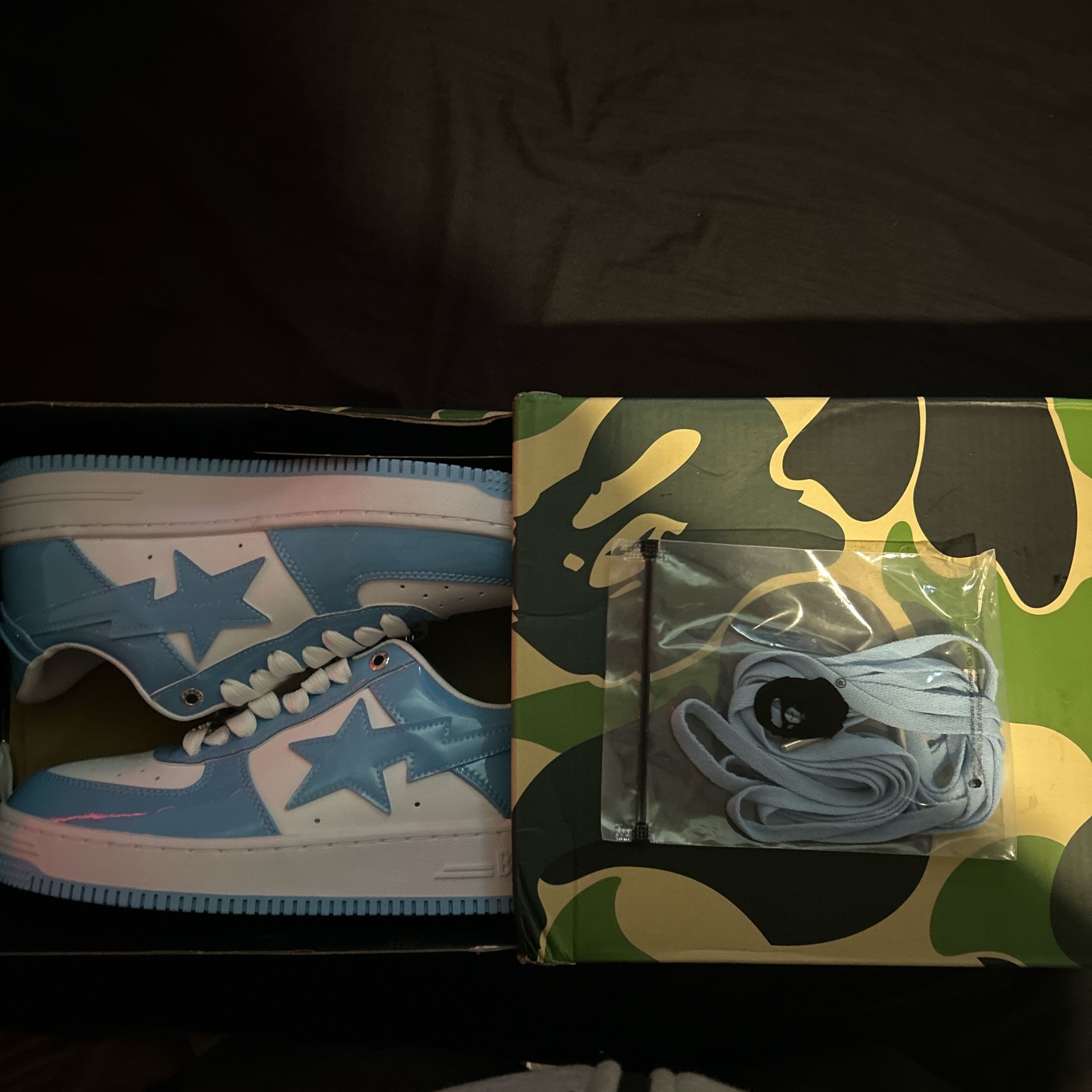 Bape Bapsta Blue Size 9 Brand New