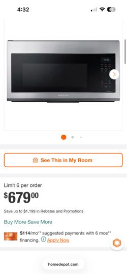 Samsung Over-The-Range convention microwave
