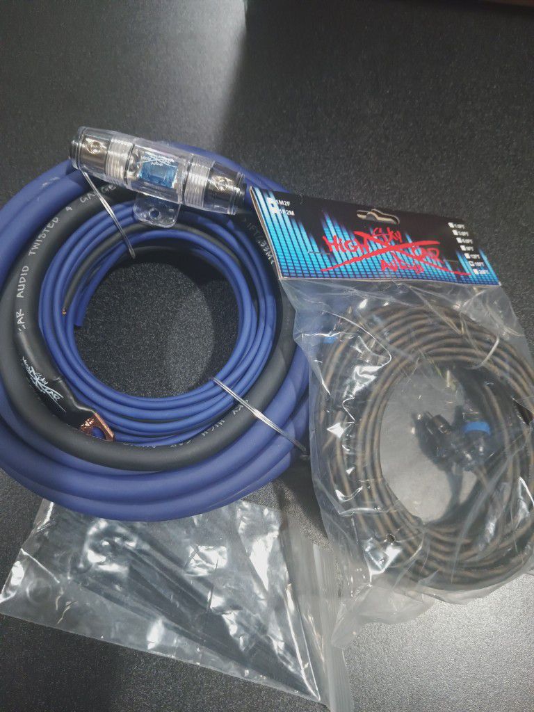 4 Gauge Sky High Amplifier Installation Kit. RCA's For 2 Channels