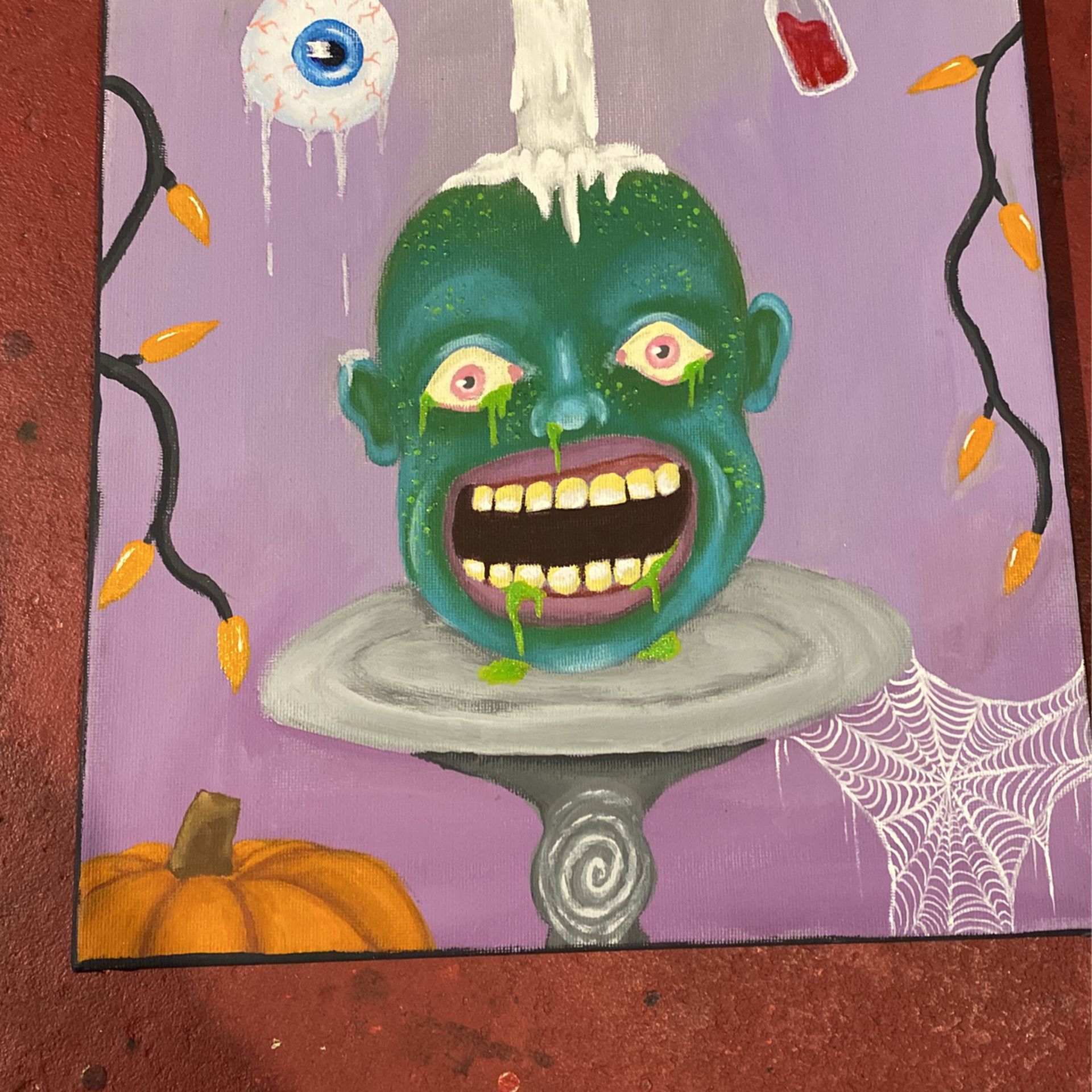 Halloween Themed Acrylic Painting