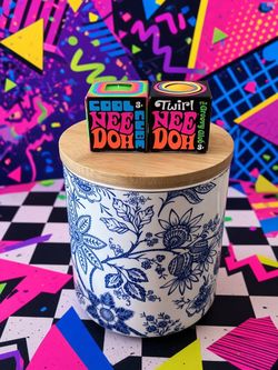NeeDoh Cool Cube and NeeDohTwirl Groovy Glob