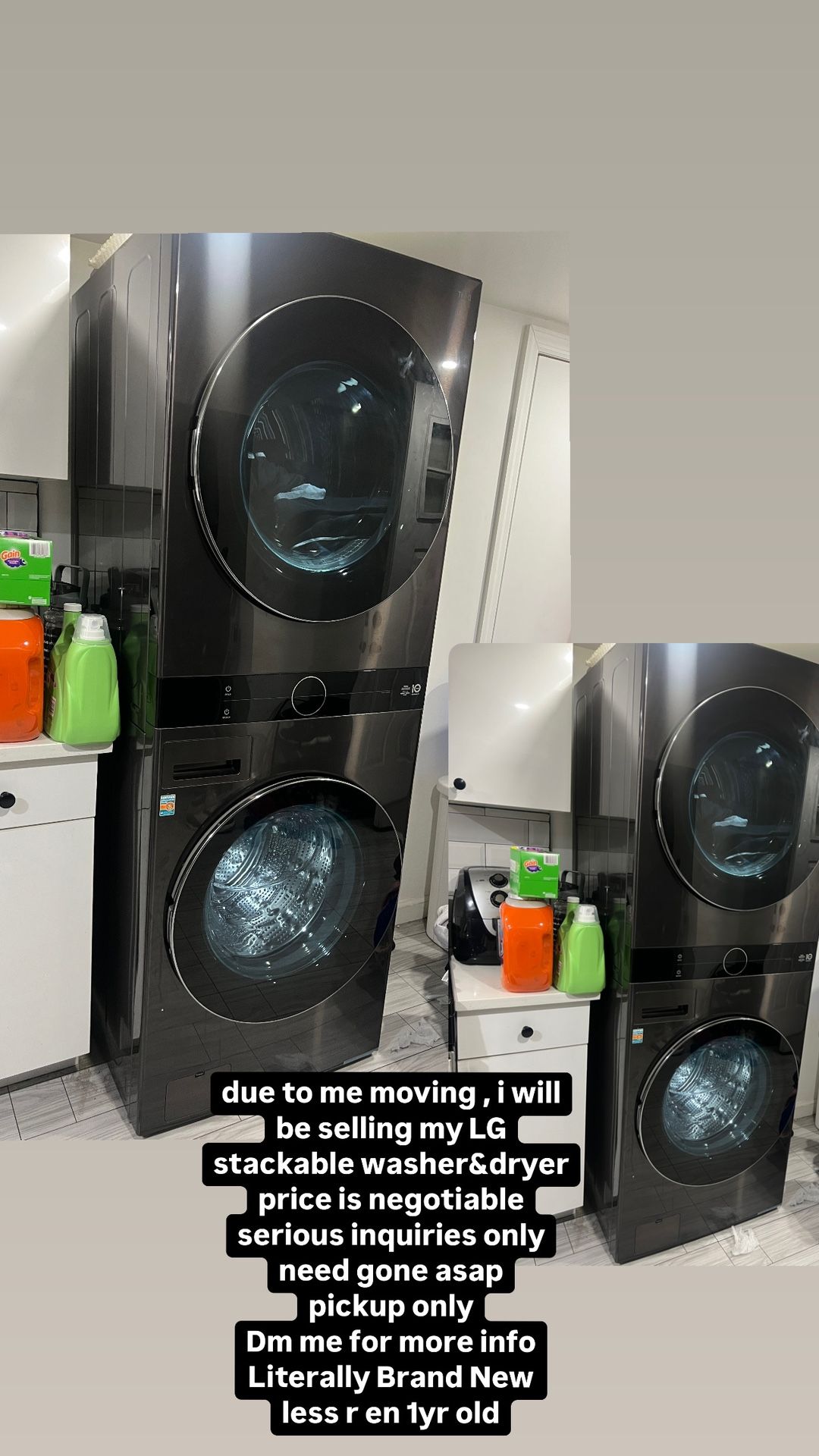 LG washer & dryer