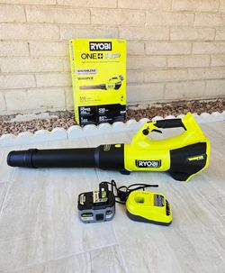 RYOBI 18V HP Brushless Whisper Series Leaf Blower KIT 510CFM