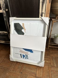 Project 62 Wall Art Untitled Blues & Falling Leaf Float Mount Print - 2 Pack Set