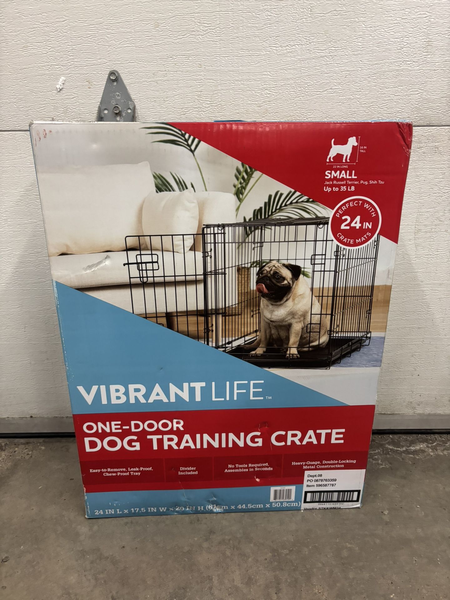 New Small One-Door Dog Training Crate