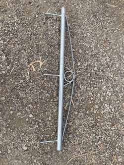 36 in. Galvanized Steel Chain Link Fence Stretcher Bar - 3-Hooks