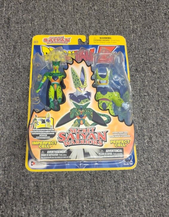 2002 Irwin Dragon Ball Z Secret Saiyan Warriors Imperfect / Perfect Cell Figures