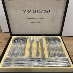 Casa Milano - Italian Design Stainless Steel 18 /10 72 Piece Cutlery Set