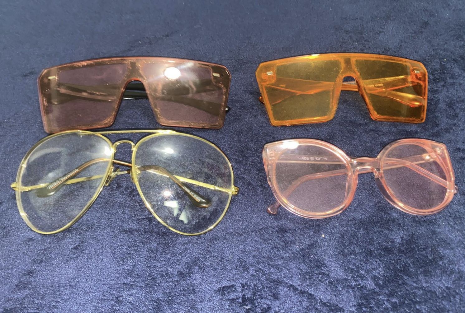 SET of 4 Fashion Sunglasses