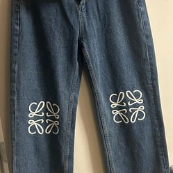 Loewe anagram wide leg pants size 32