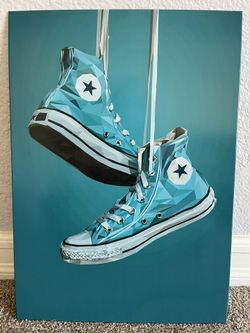 Turquoise Converse Displate Picture