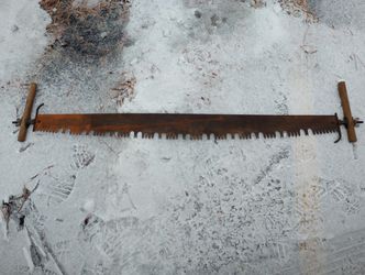 Very Old Two Person Cross Saw Thumbnail
