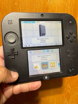 Nintendo 2DS Launch Edition Blue and Black Handheld System Tested And Working