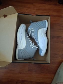 Air jordan 12s steal/wht/ cool grey