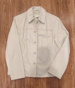 J Crew Women's Leather Jacket - Size Small