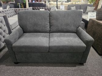 Brand new dark gray twin size sofa bed with 6" thick memory foam mattress