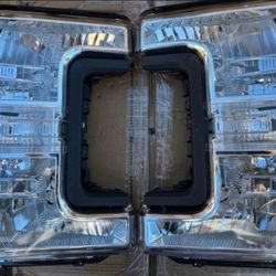 17-19 Ford F250 F350 F450 F550 Super Duty Headlights Luces Calaveras Micas Faros Focos Faroles Focos Headlamps 