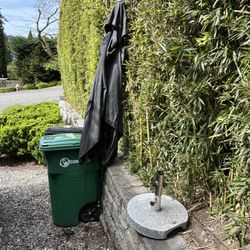 Large Patio Umbrella And Stand