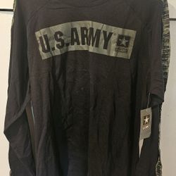 MEN'S ARMY LONG SLEEVE SHIRT NEW 1XL