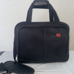 Swiss Gear Black Messenger Duffle Shoulder Strap Bag Carry-on Luggage