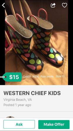 Western Chief Rain Boots 11C