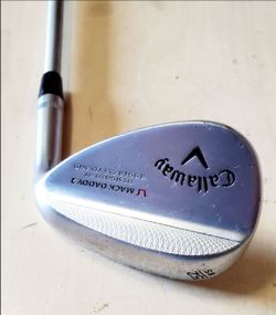 Callaway Mack Daddy 2 52° Gap Wedge KBS Tour Steel Shaft RH Good Condition