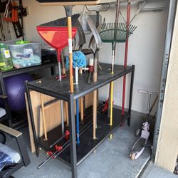 Garden Tool Storage Rack (Custom) - Tools Not Included