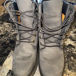 Grey Timberland Boots