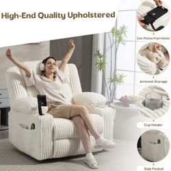 On Sale White Recliner (9.5 to 10 Condition) Final Price