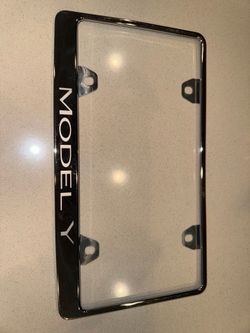 OEM Tesla Model Y Chrome License Plate Frame
