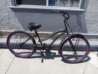 Women's 26" micargi beach cruiser with basket