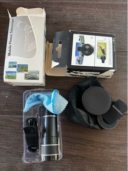 Telescopic phone lens $5 for both