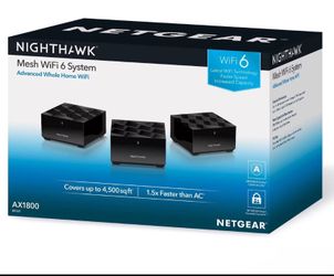 NETGEAR Nighthawk Dual-Band Wi-Fi 6 Mesh System AX1800 (MK63S)