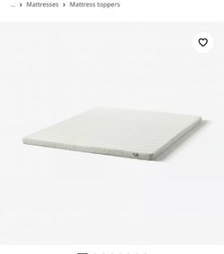 Mattress topper, white ,king size