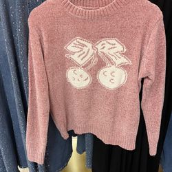 Suéter Rosa Chenille Bonito 