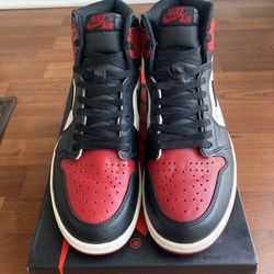 Nike Air Jordan I 1 “Bred Toe” Sz 9.5
